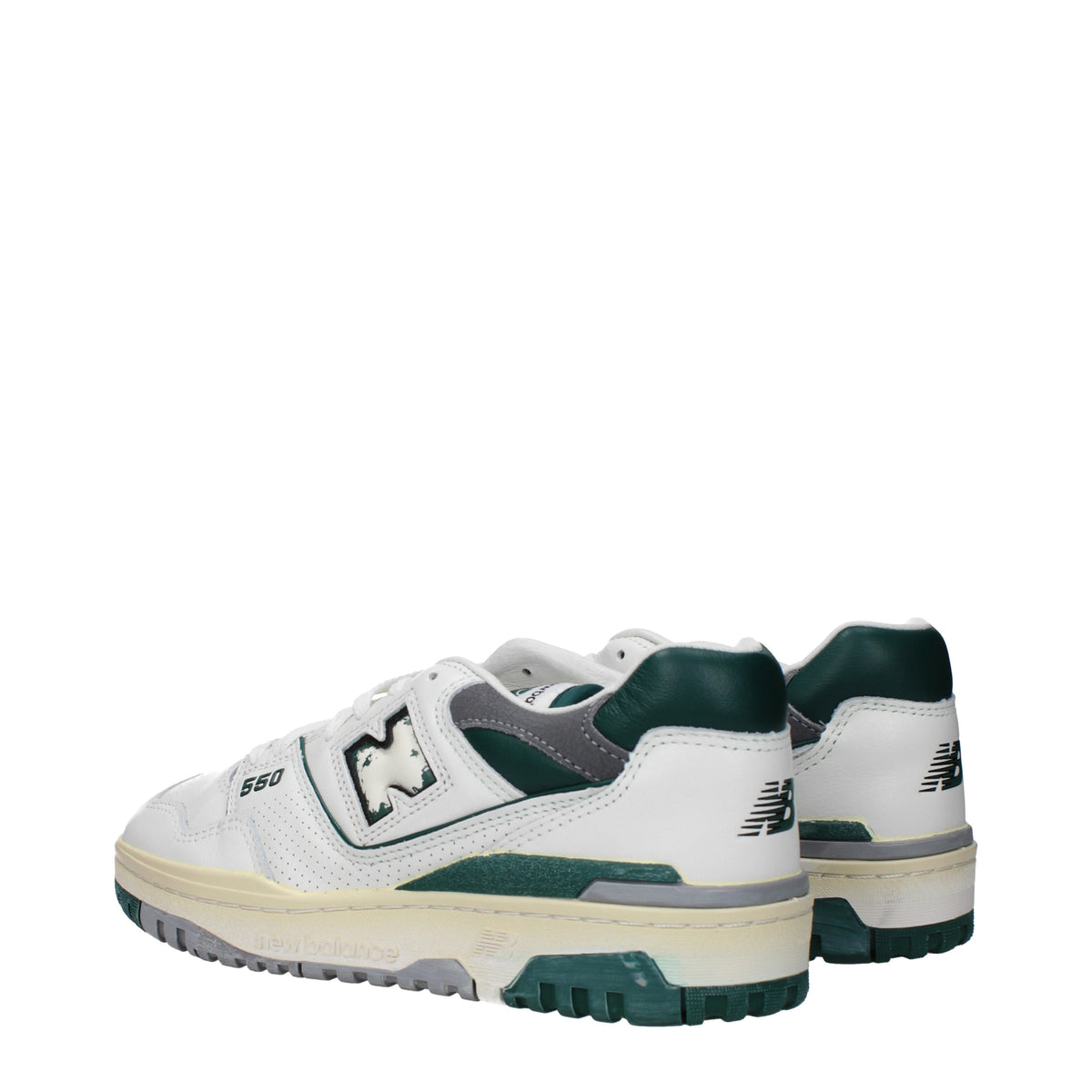 Designer Brand ニューバランススニーカー550メンズスキンホワイト/スワンプ - Image 5