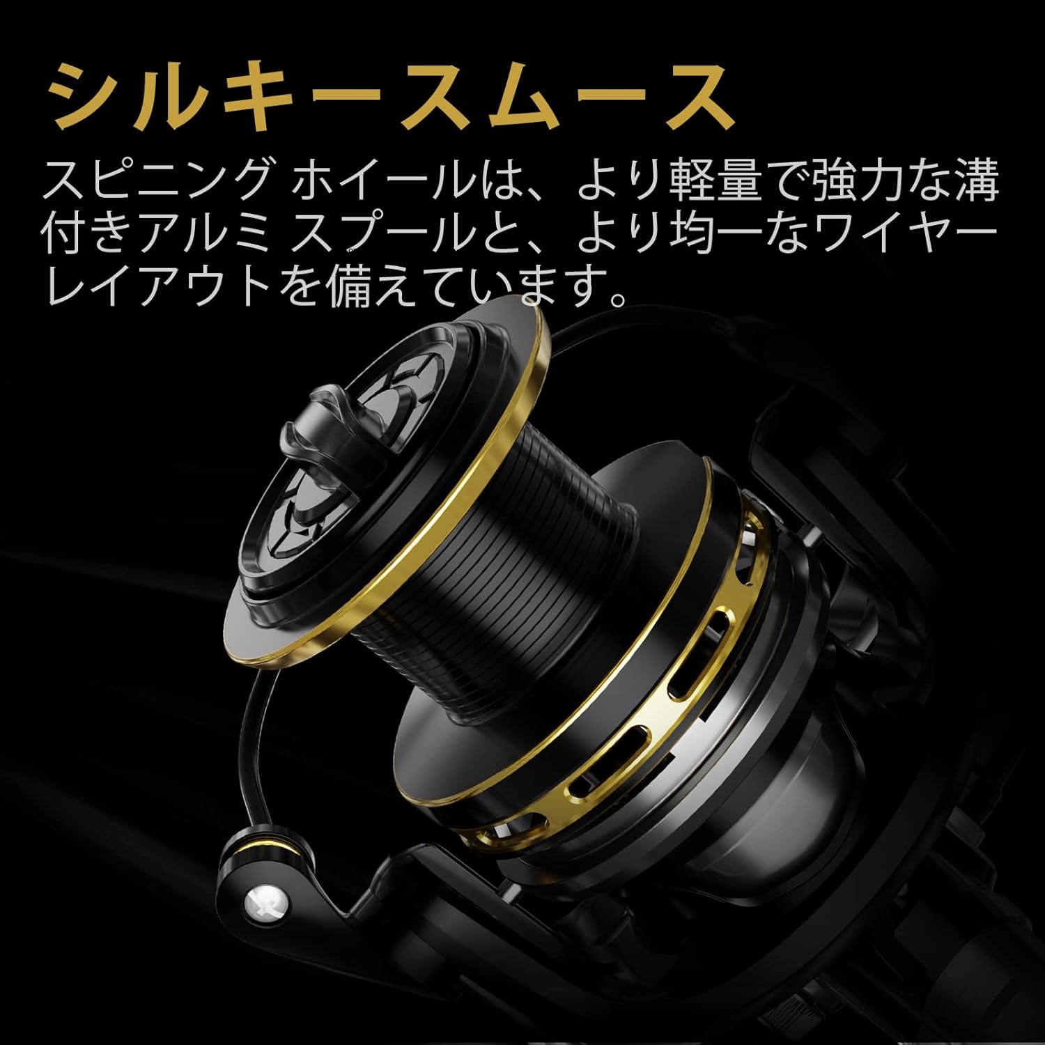 Watachamp Orion Spinning Reel (for Yaen), Throwing Reel, Far Throw Reel, Fishing Reel, BR 6000, 7+1, Ball Bearing, Max Drag 33.1 lbs (15 kg)