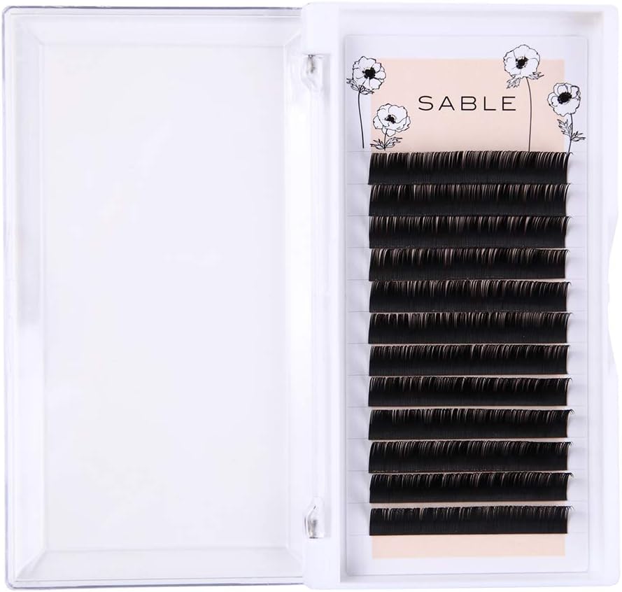 THREE JUICY Sable Eyelash Extensions J-Curl Thickness 0.1mm (13mm)