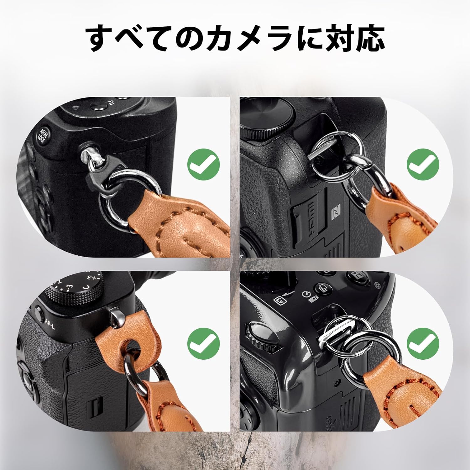 [VOVMOEYA] Camera Strap, Shoulder Strap for Fujifilm X100VI, Sony A6700, Canon EOS R10, Nikon Zf, Camera Rope, Crossbody Shoulder Quick Release Climbing Rope, Nylon with Metal Ring Neck Strap for SLR