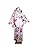 [HONGFU] Japanese Kimono Costume Floral Geisha Yukata Long Robe Asian Traditional Masquerade Bathrobe Pajama Belt Costume