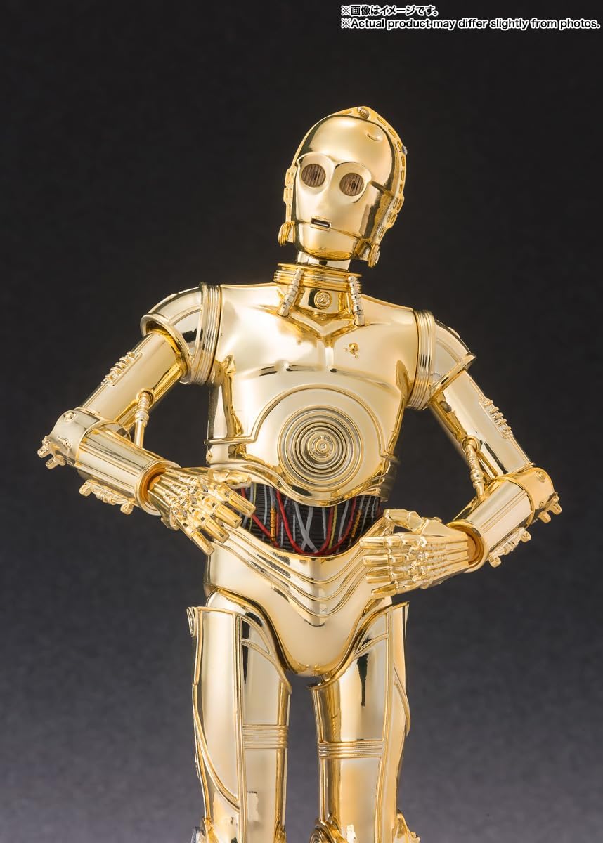 BANDAI SPIRITS S.H. Figuarts Star Wars C-3PO Classic Ver., Approx. 6.1 inches (155 mm), ABS & PVC Pre-painted Action Figure