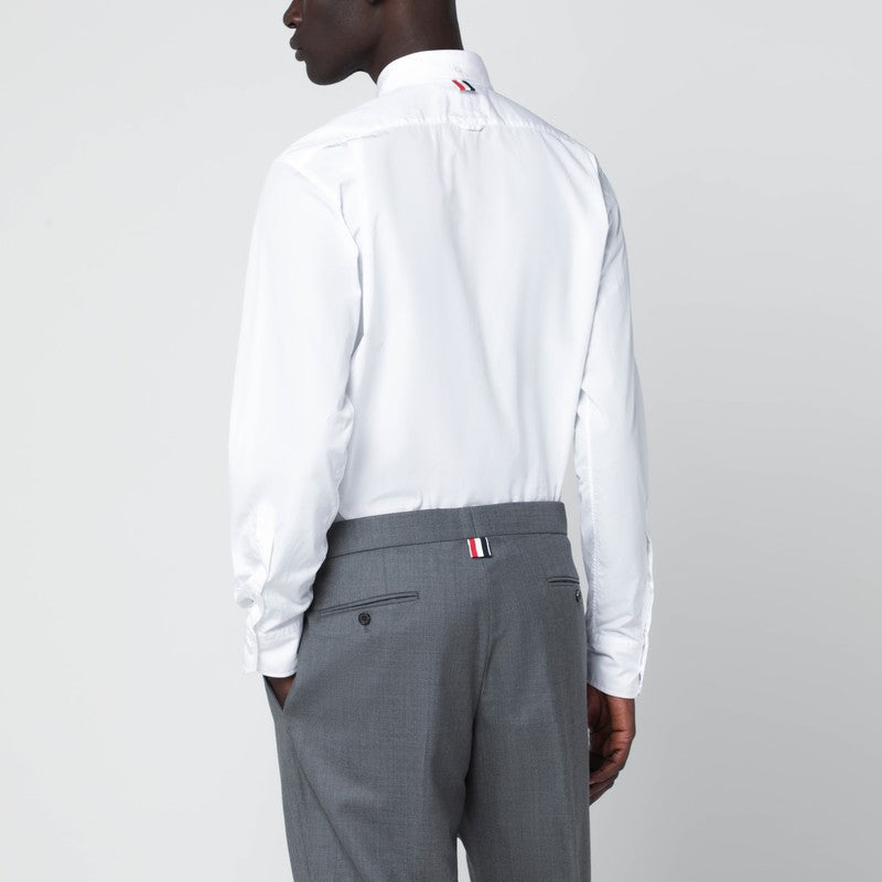 Thom Thom Browne ホワイト ボタンダウン コットン シャツ - Image 5