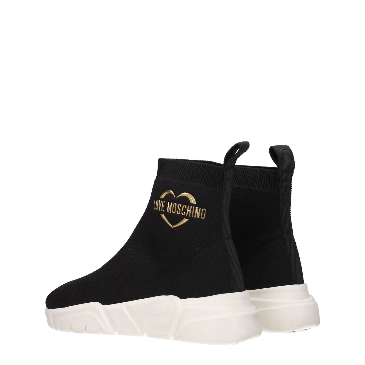 Moschino モスキーノスニーカーの女性ファブリックブラックが大好きです - Image 5
