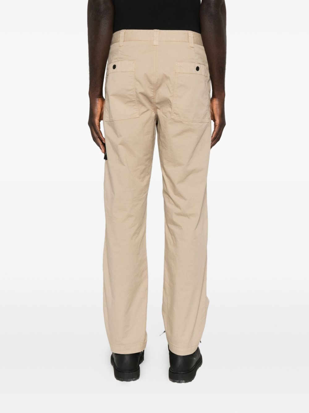 Stone Stone Island Logo Cotton Cargo Trousers - Image 5