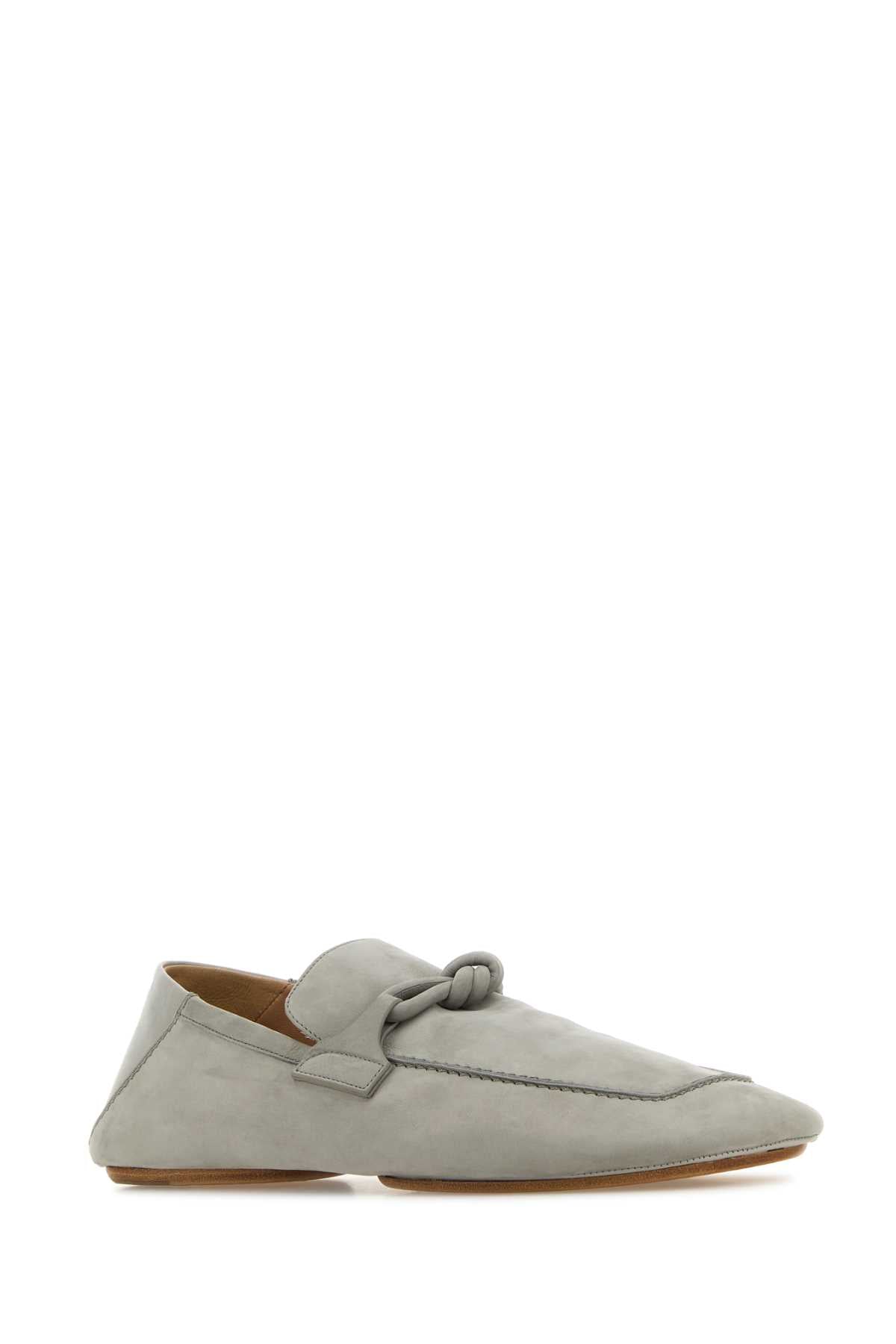 Bottega Bottega Veneta Grey Suede Daddy Loafers - Image 5