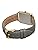 Seiko SWR090P1 Women's Quartz Watch, Square Design, Gold, Gray Leather Band, gray
