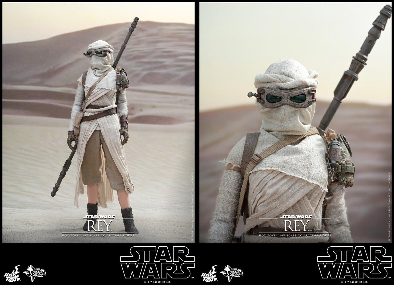 ムービー・マスターピース スター・ウォーズ/フォースの覚醒 レイ 1/6スケール プラスチック製 塗装済み可動フィギュア