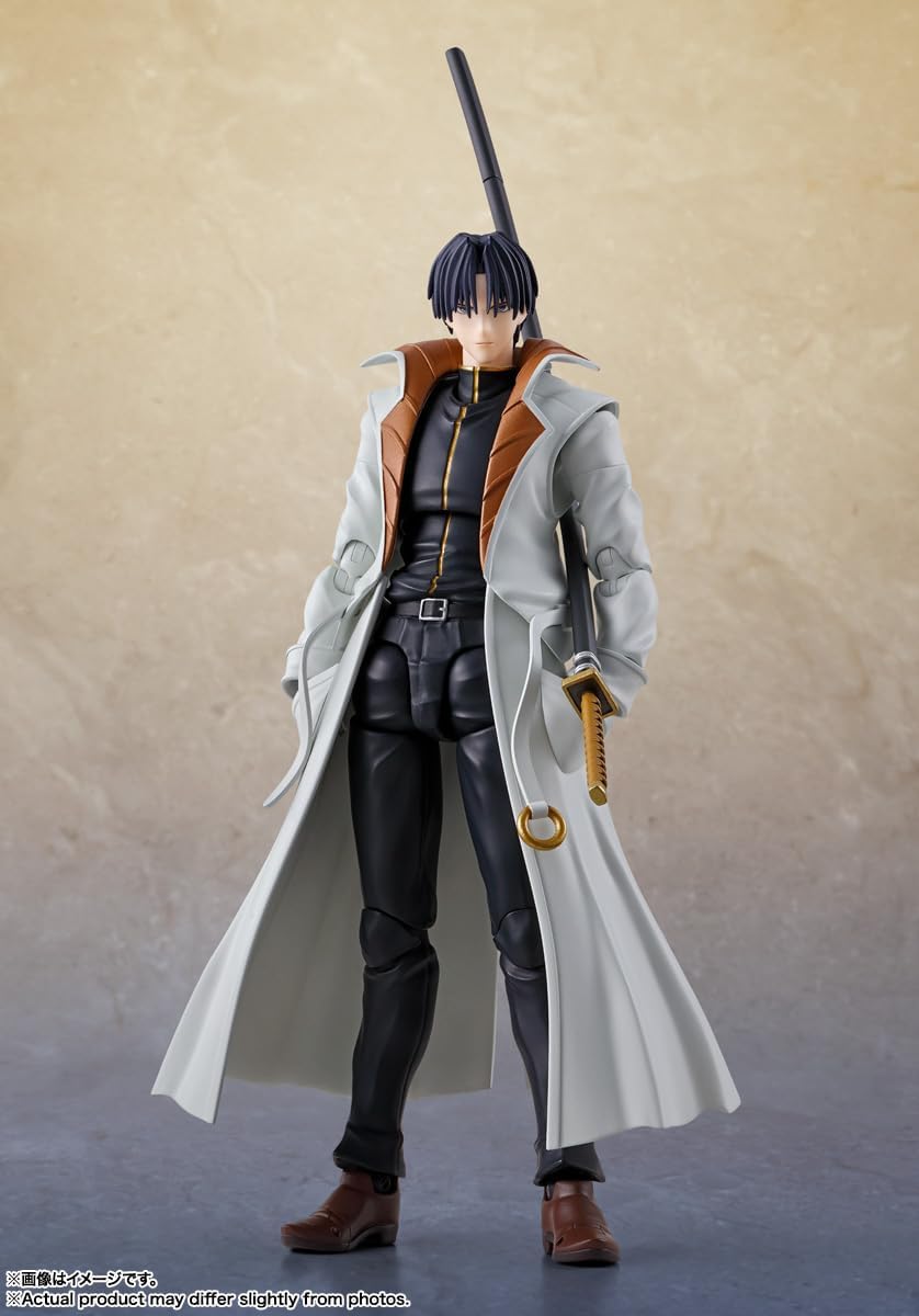 S.H. Figuarts Rurouni Kenshin -Meiji Swordsman Romantic Tan- Shonomori Aoshi, Approx. 6.5 inches (165 mm), PVC & ABS, Pre-painted Action Figure