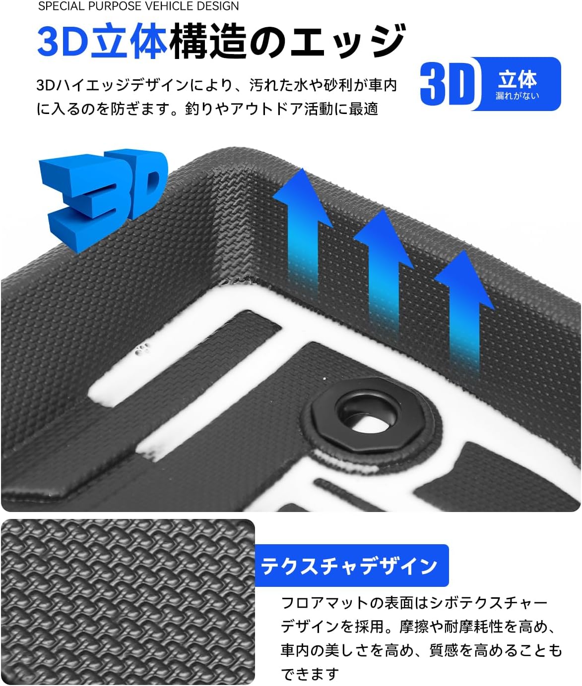 Toyota New Prius 60 Series Floor Mat, 3D Dimensional, 60 Series Prius, Floor Mat, Toyota PRIUS 60 Car Mat Front Seat & 2nd Row Vehicle Specific Design, January 2023 (Riwa 5), Custom Parts, Genuine