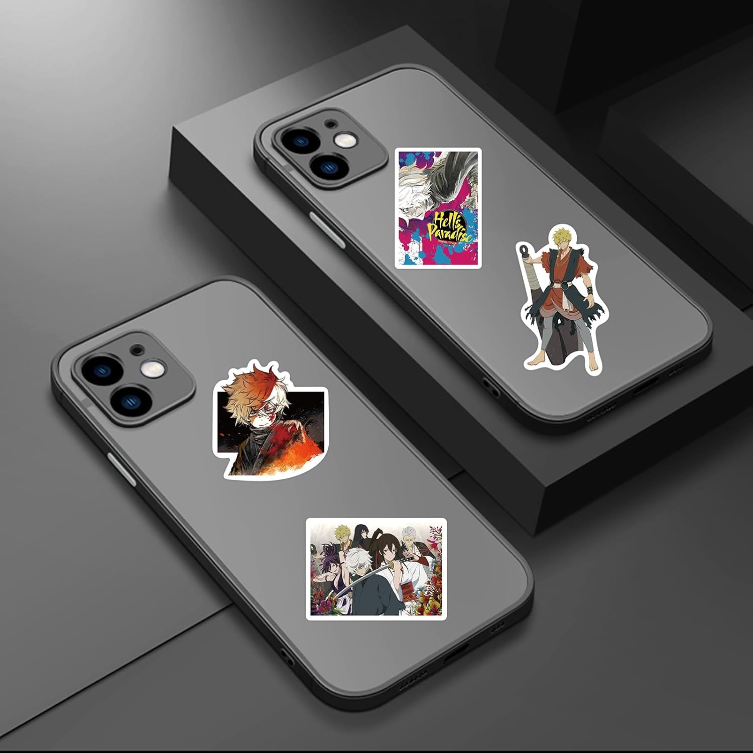 For Hell Raku Stickers Set, Fashionable Anime for Hell Raku Stickers, Waterproof, Cute Cartoon Stickers, Notebook, Stickers, DIY, Car, Motorcycle, Helmet, PC, Snowboard, Smartphone, Stickers,