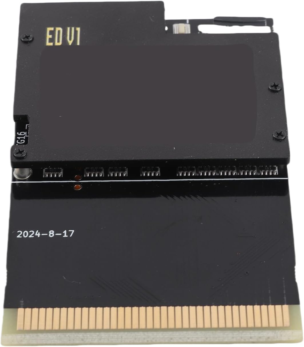 Game Cartridge with 1000 in 1 Game for Wuyuzi PC Engine and TurboGrafx 16, Black Gold Flash Card with 8G Memory, Perfect Gift for Retro Fans