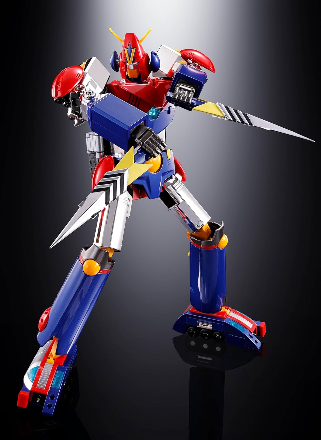 Soul of Chogokin Super Electromagnetic Robo Con Butler V GX-50SP Con Butler V CHOGOKIN 50th Version, Approx. 9.8 inches (250 mm), PVC & ABS & Die Cast Pre-painted Action Figure