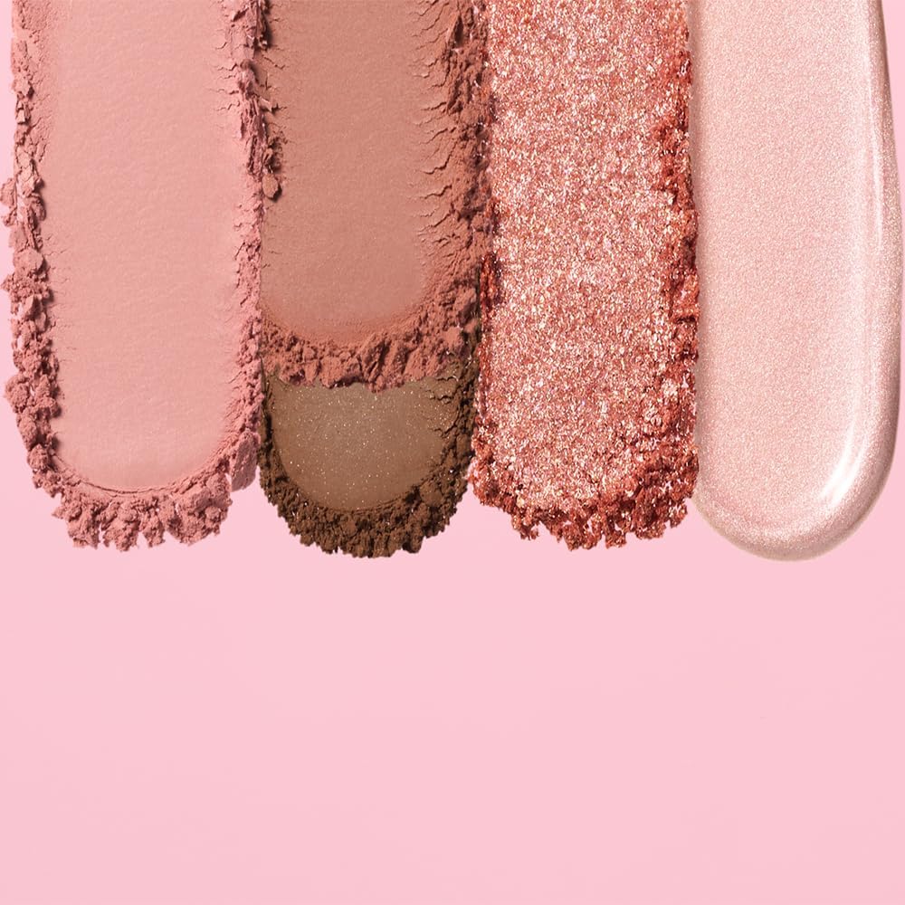 Fujiko Multi-Easy Palette, 01 Impulse Pink, 0.1 oz (3.8 g), Eye Shadow, Highlight, Multi-Cosmetic, Gorgeous Correction, Travel