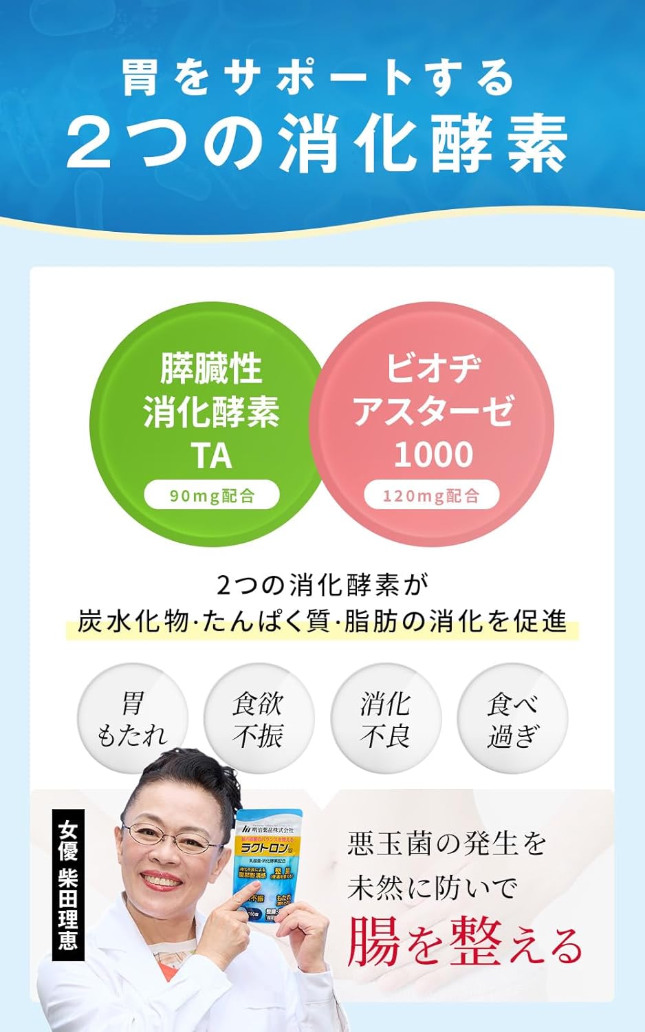 【Specified Medical Device】Lactron Tablets 180 Tablets/30 Days Supply Meiji Pharmaceutical Live Lactobacillus for Intestinal Health, Stomach Activity, Supplement for Indigestion, Loss of Appetite