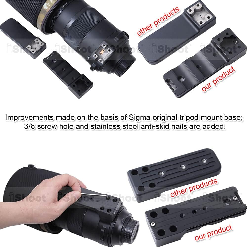 Lens Support Collar Stand, Camera Ring Tripod Mount Ring Foot, Lens Bracket Collar Base, Tripod Socket Feet, Sigma Sigma 150-600mm f/5-6.3 DG OS HSM Sports, 60-600mm f/4.5-6.3 DG OS HSM Sports,