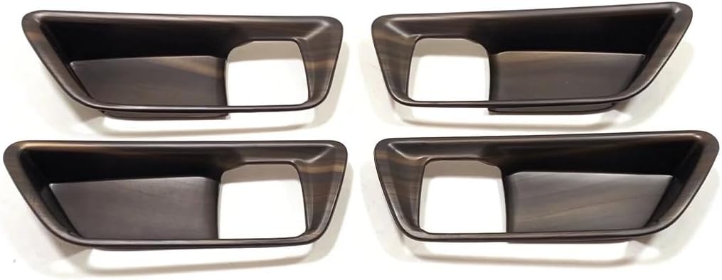 ZUNEIGUNG Toyota Harrier 80 Series Inner Door Handle Bowl Frame Auto Decorative Cover Scratch Resistant Nail Scratch Resistant Fits New Toyota Harrier Design Interior Parts Accessories ABS Resin 4
