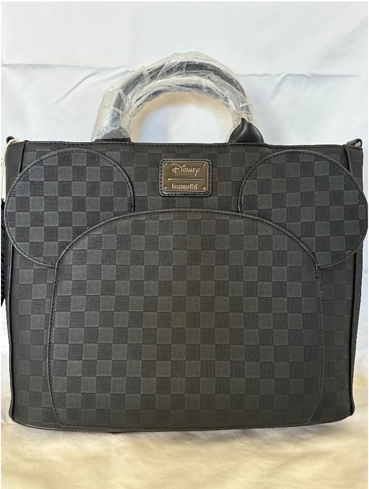 Mochila Convertible y Bolso de Mano con Textura a Cuadros de Mickey Mouse de Loungefly