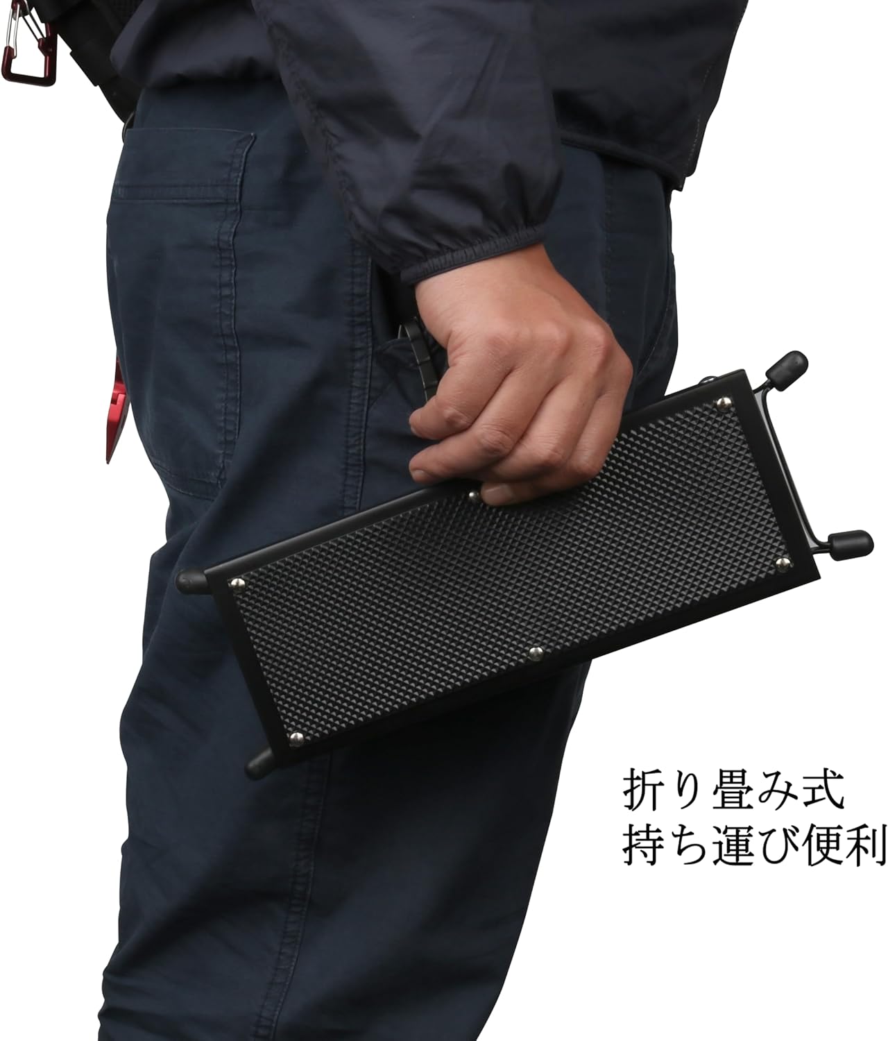 Wakasagi Table, te Rope, Electric Reel Stand, Foldable, Adjustable Table, Stable, Stable, No Shake, Spiral Cord Included, Storeable