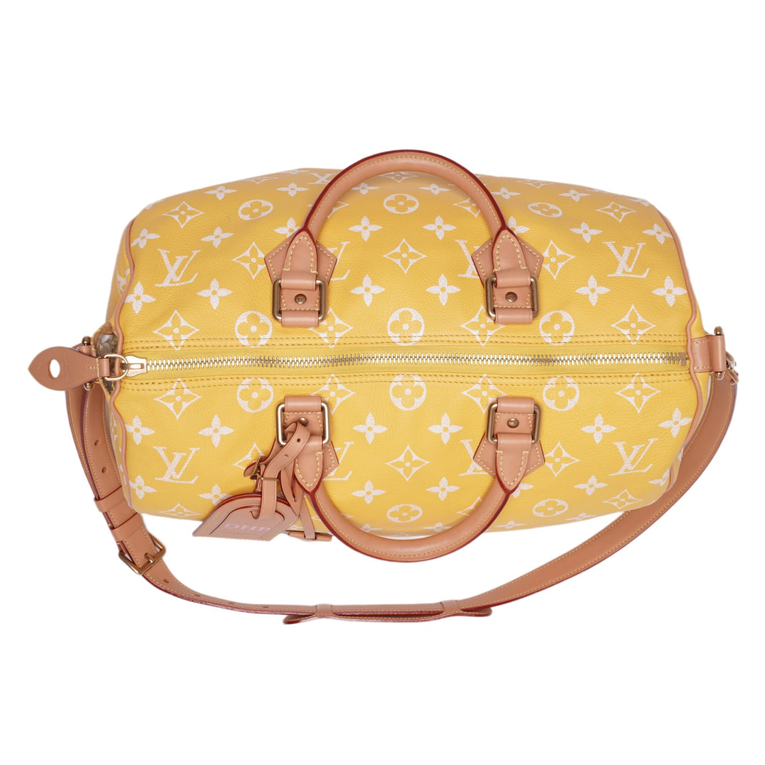 LOUIS VUITTON 'JAUNE MAT' SPEEDY P9 BANDOULIERE 40