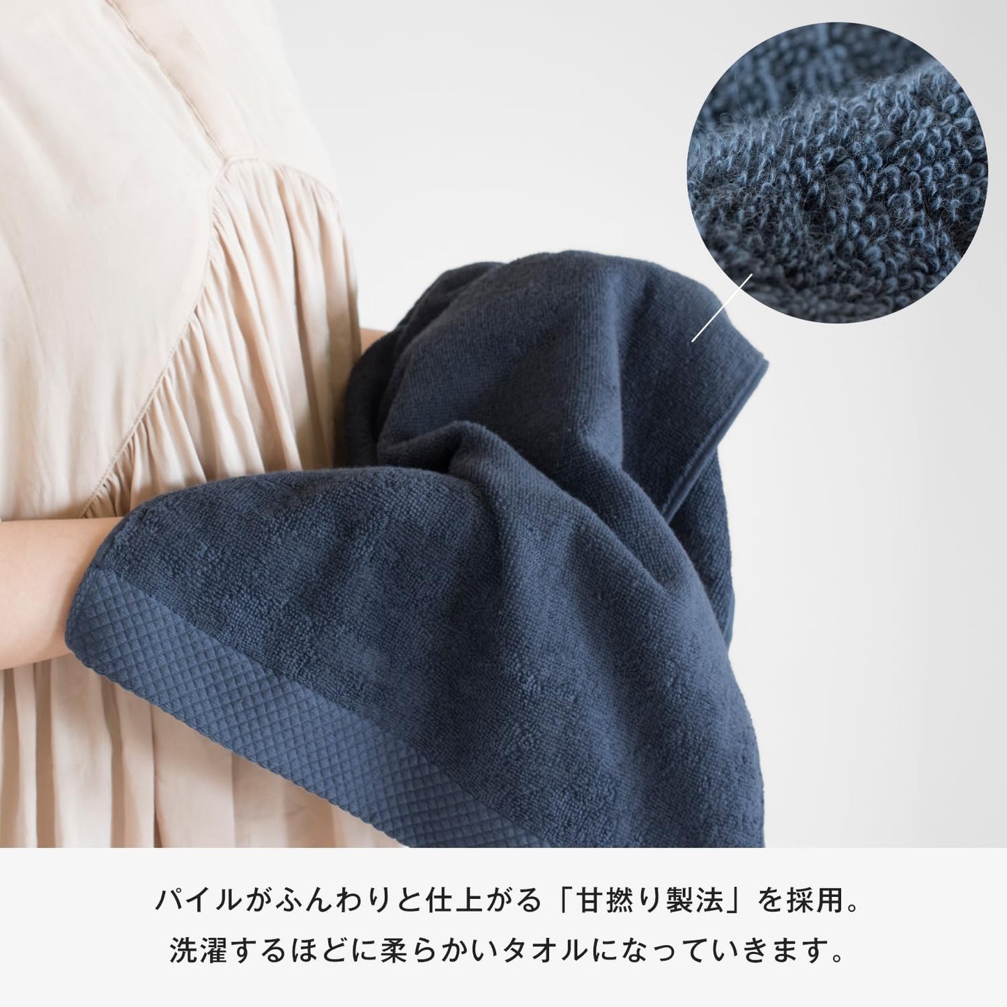 Bloom Imabari Towel, Certified Face Towel, Set of 3, Ciel, Hotel Specifications, Water Absorbent, Quick Drying, Room Drying, 100% Cotton, Made in Japan (Charcoal)