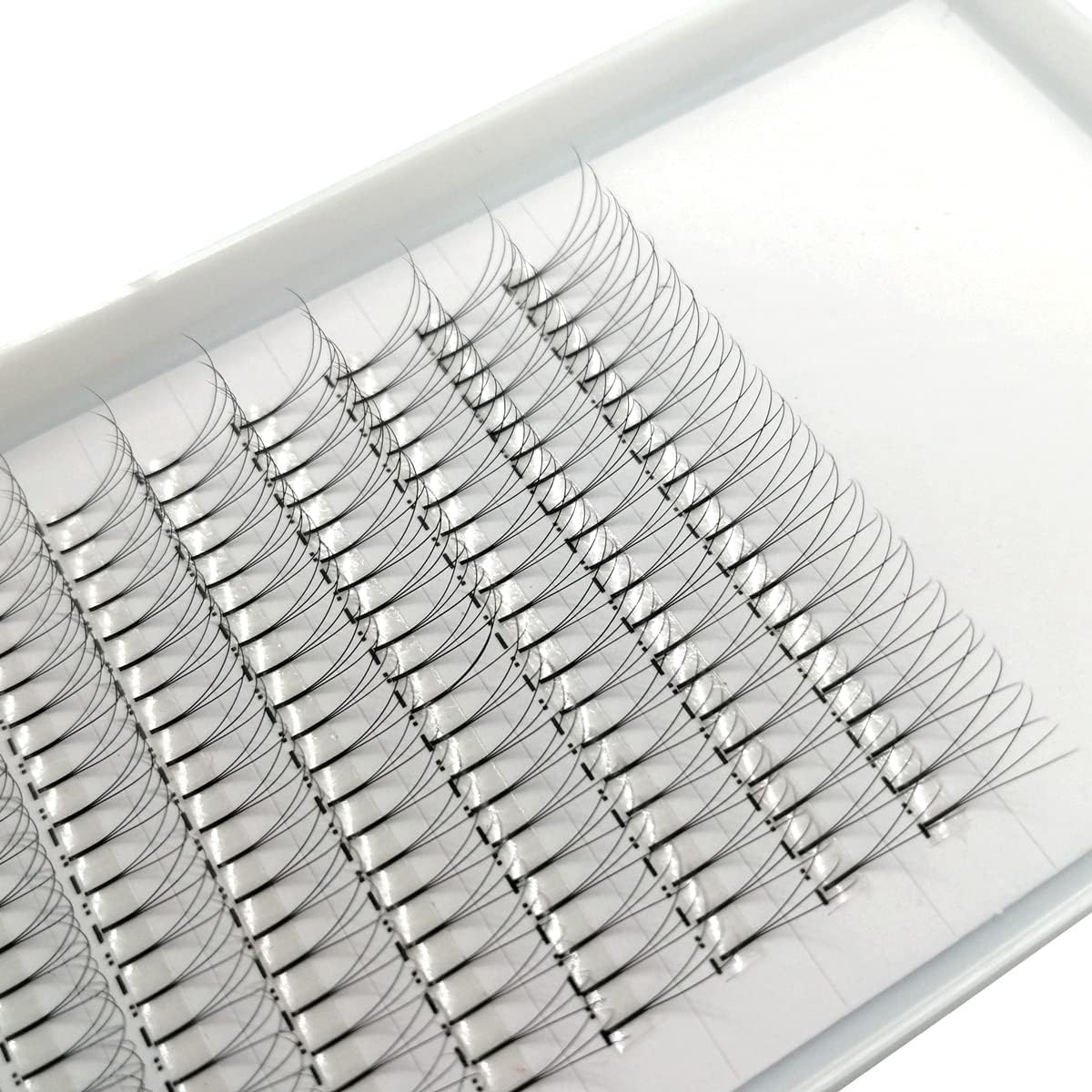 3 D Premade Fans 3 Boxes 3D Eyelash Extensions C/D Curl Thickness 0.07/0.10mm Length 8-15mm Matsueku Ultra Fine Light Lasting Natural Finish 3D Stem Long Eyelashes Extensions 3 Boxes (C-0.07mm, Black