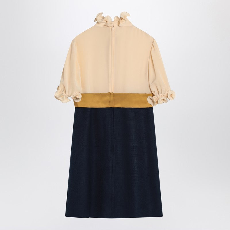 Valentino バレンティーノのミニドレスとシルクのフリルと弓 - Image 5