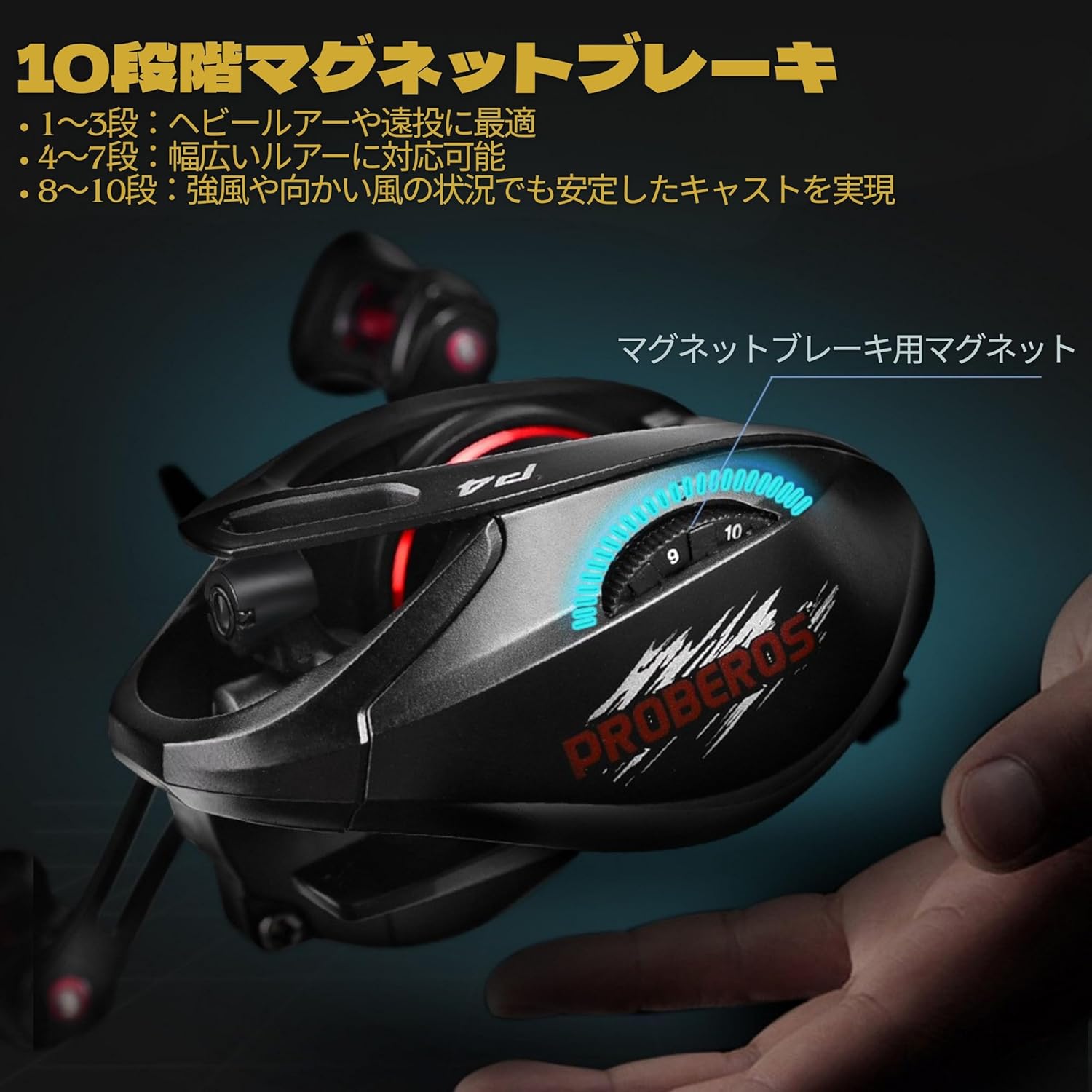 ベイトリール 右ハンドル 左ハンドル フィッシング リール 両軸リール エクストラハイギア（XG） 7.2：1 ドラグ力8KG ベイトキャスティングリール 軽量 釣り 釣り具 釣り用品 [並行輸入品]