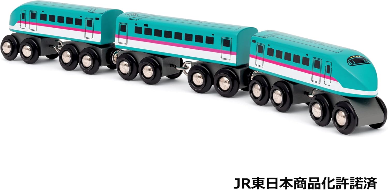 Brio (ブリオ) World Railway Series Shinkansen E5 Hayabusa 36086, Suitable for Ages 3 and Up, [Toy, Toy Vehicle, Wooden Toy, Train, Locomotive, Vehicle, Electric Vehicle, Gift (Birthday/Christmas)]