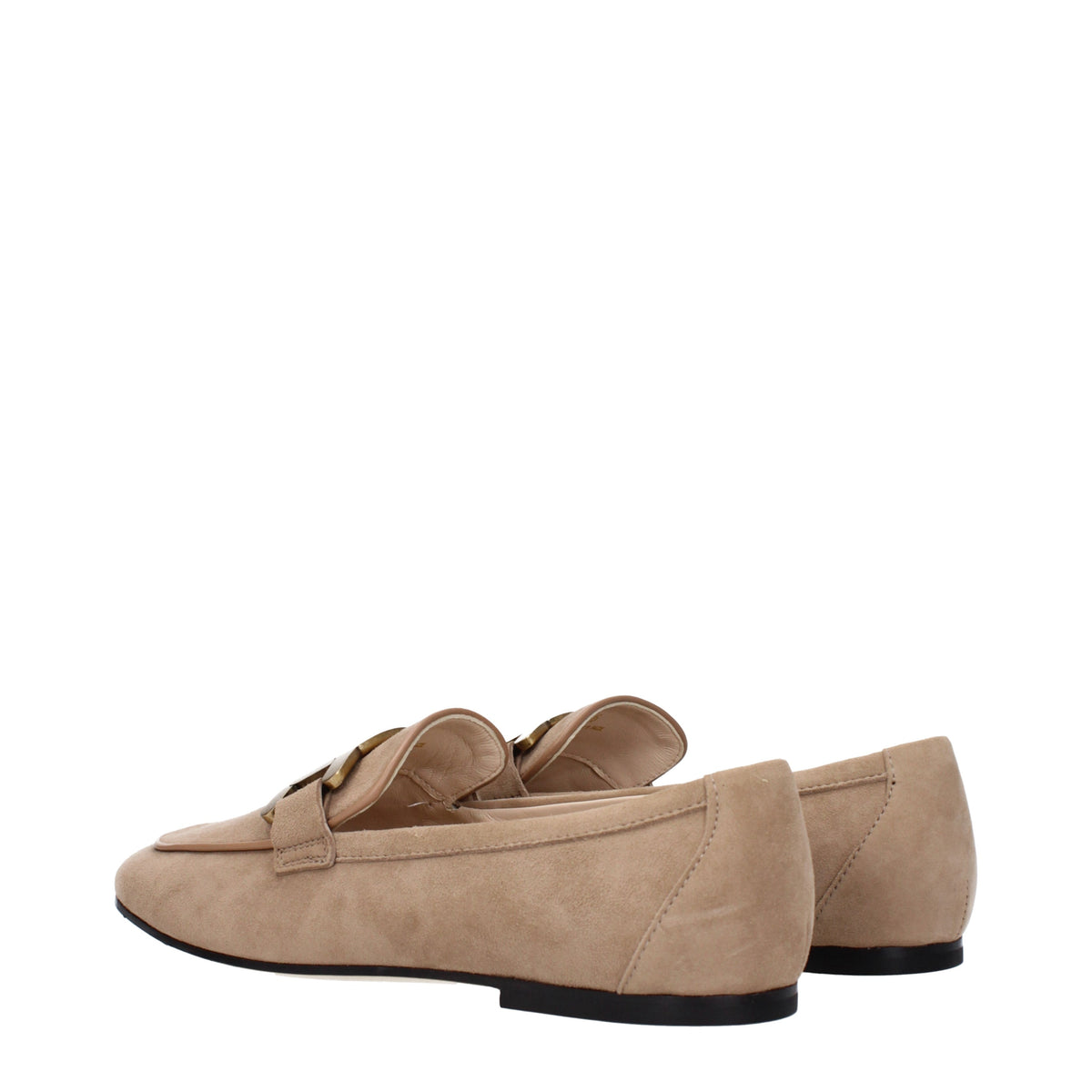 Tods トッド 'S Mocassini Woman Suede Beige/Cappuccino - Image 5