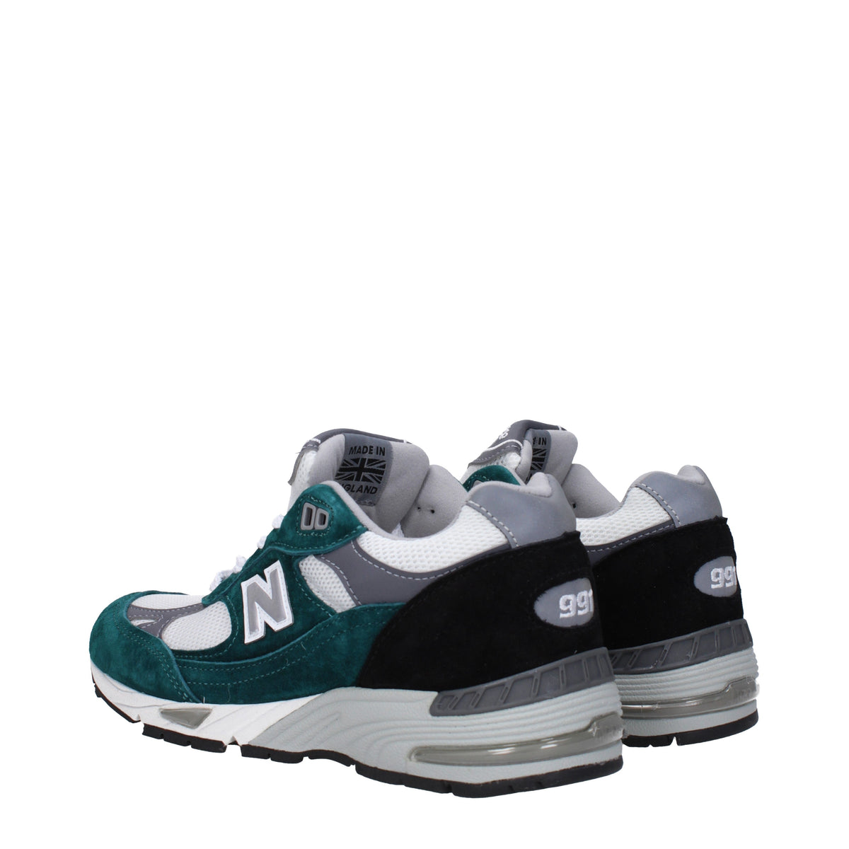 Designer Brand ニューバランススニーカー991女性ファブリックグリーン - Image 5