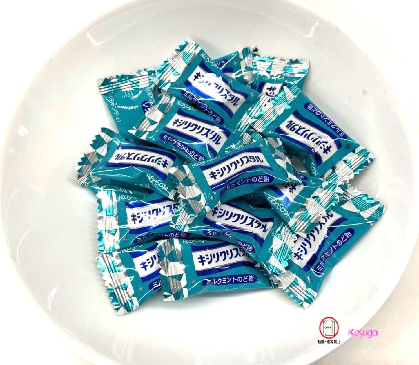Kasugai Seika Kisri Crystal Milk Mint Candy 2.5 oz (71 g) x 1 Bag