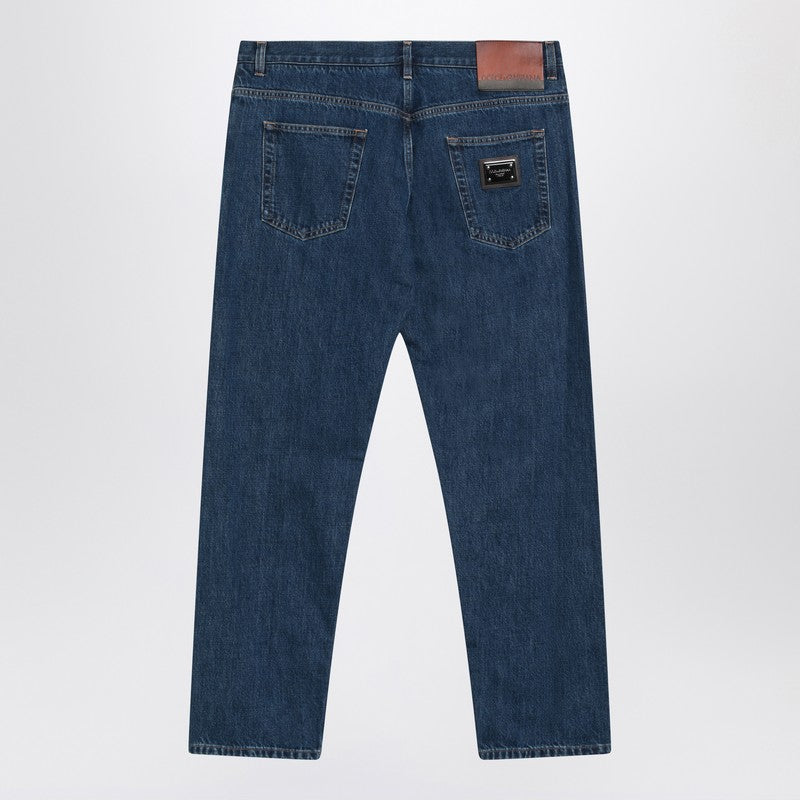 Dolce ロゴタグ付きのDolce＆Gabbana Blue Denimジーンズ - Image 5