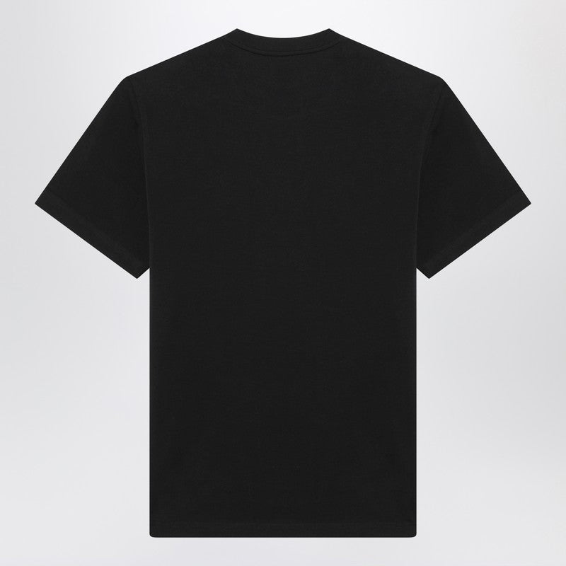 Moncler モンクレール トリコロールロゴ刺繍入りブルー T シャツ - Image 5