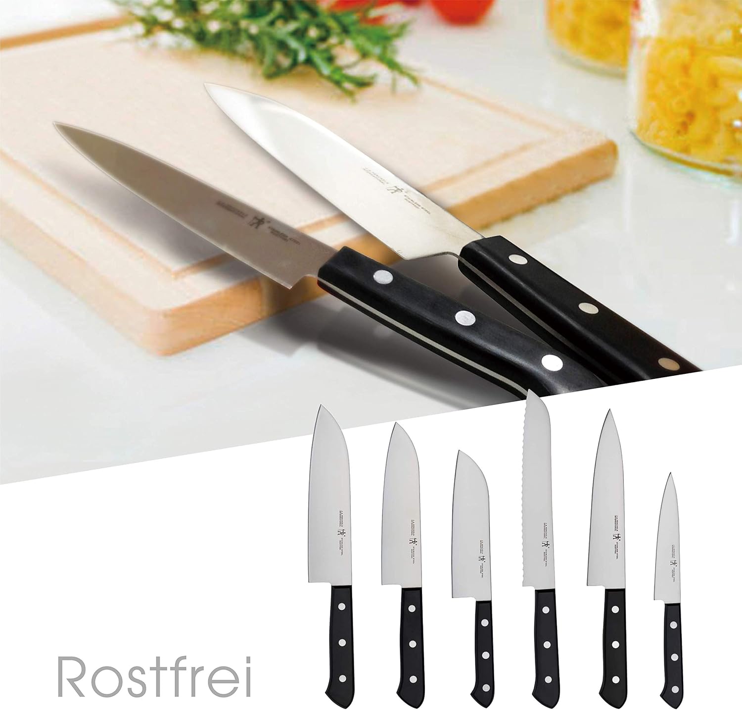 Henckels 10055-880 Santoku Knife, 7.1 inches (180 mm), Lost Fry Stainless Steel, Dishwasher Safe, Vegetables, Meat, Fish, Made in Seki City, Gifu Prefecture