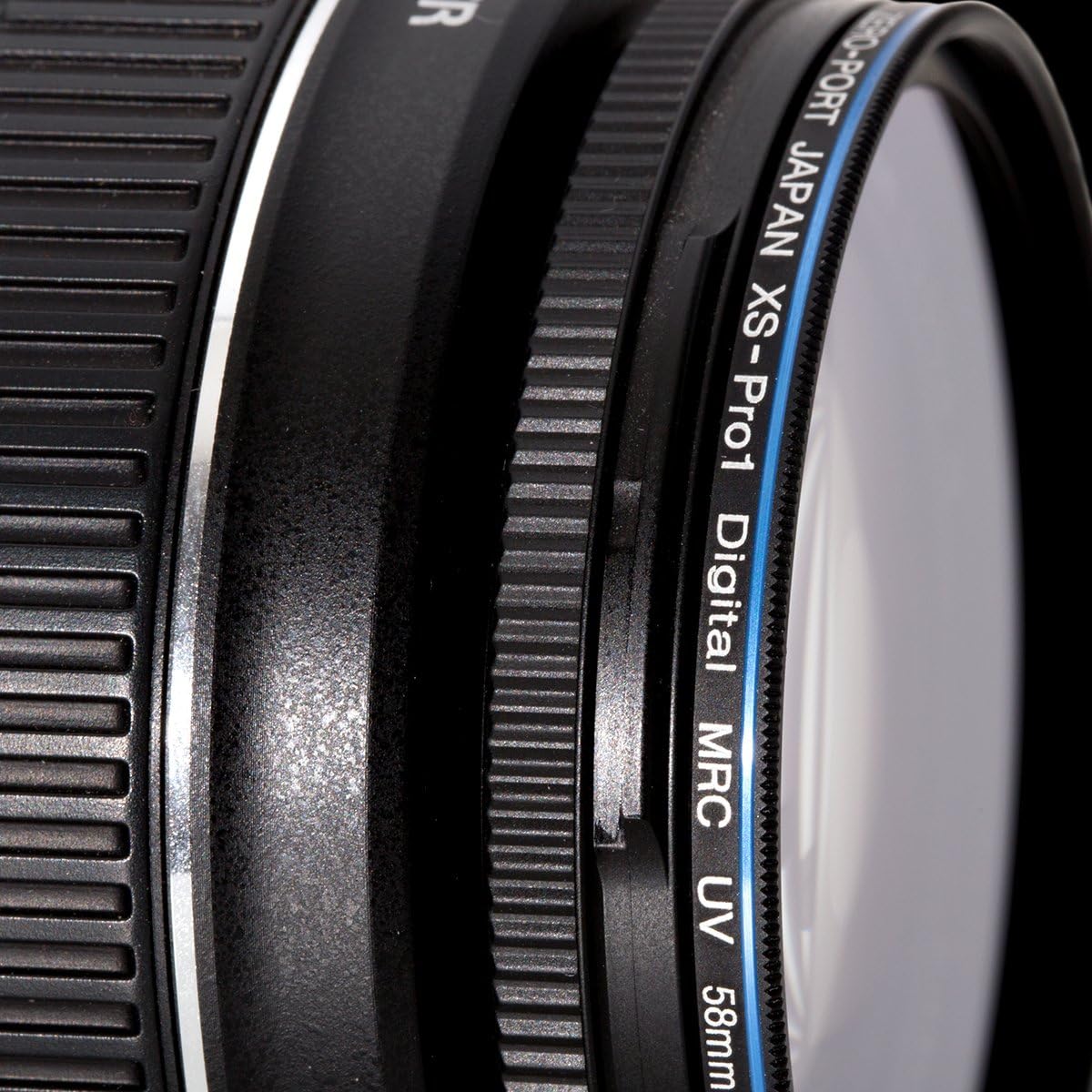 2 Pack 58mm Lens Protection Filter for Canon EOS Kiss X7 Double Zoom Kit (58mm Blue Line Blue Line)