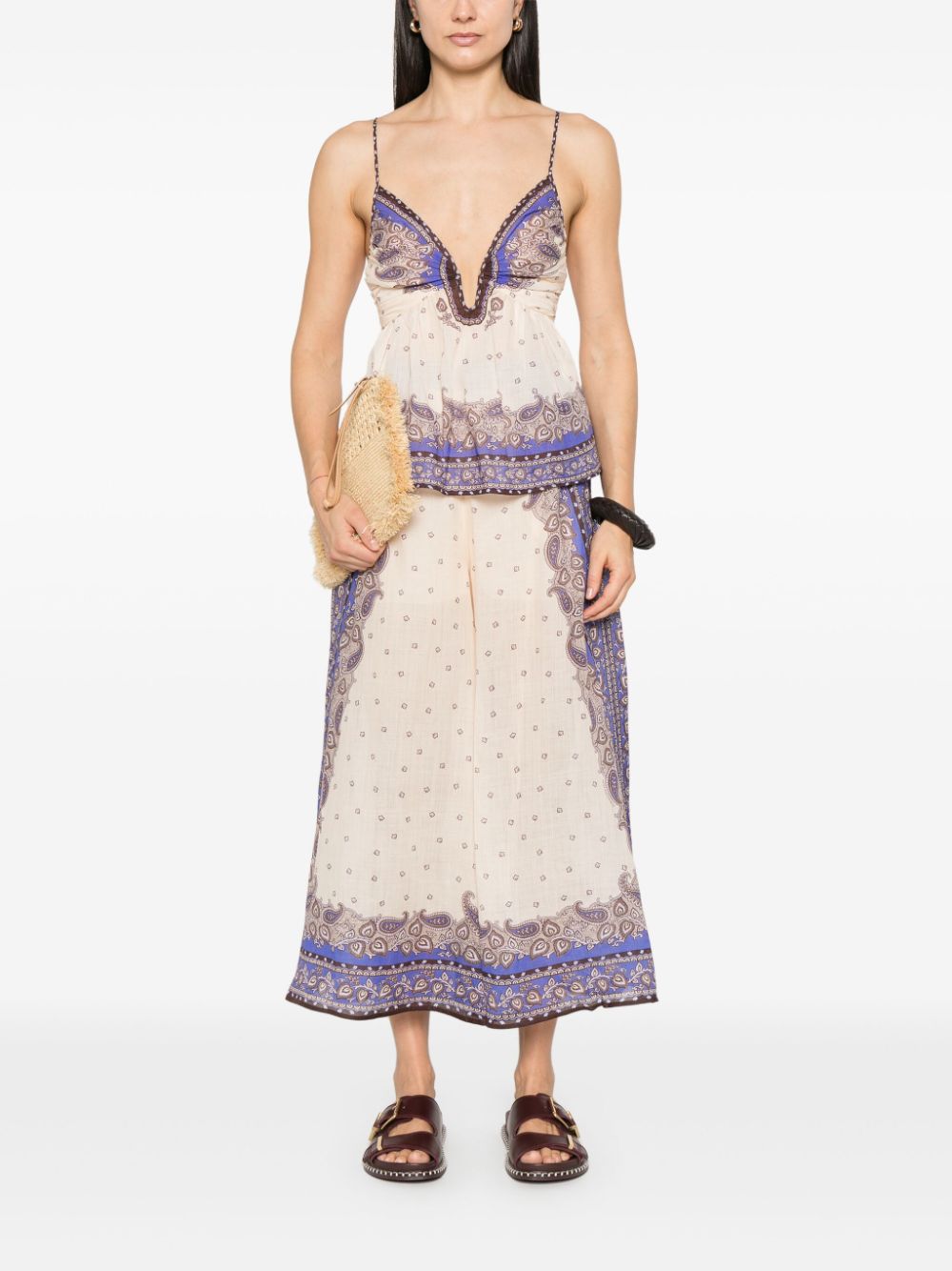 Zimmermann ZIMMERMANN MAXINE WIDE LEG PRINTEDズボン - Image 5