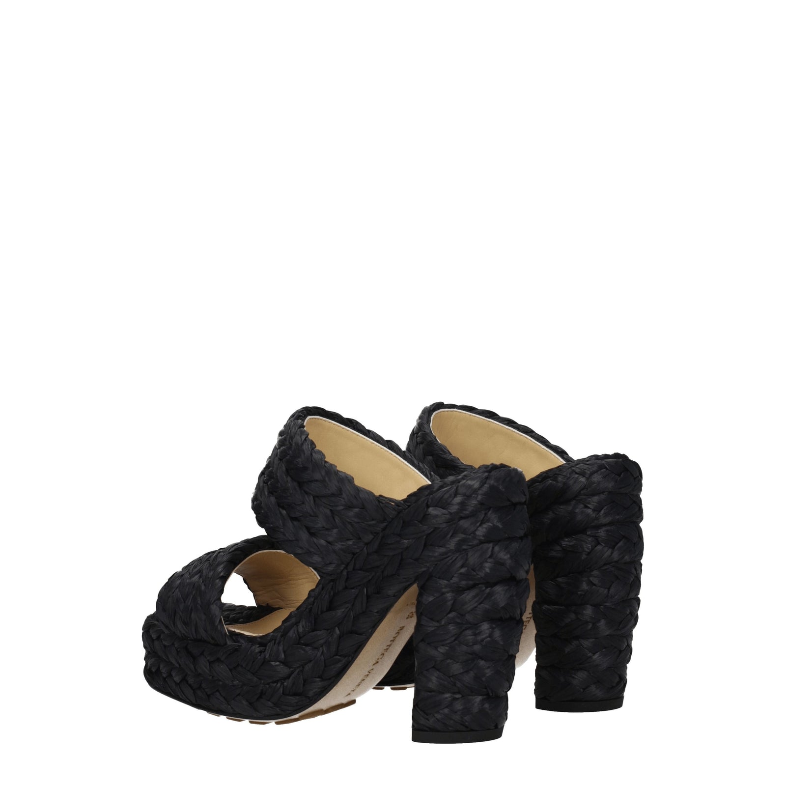 Bottega Veneta ボッテガベネタサンダル女性ラフィアブラック - Image 5