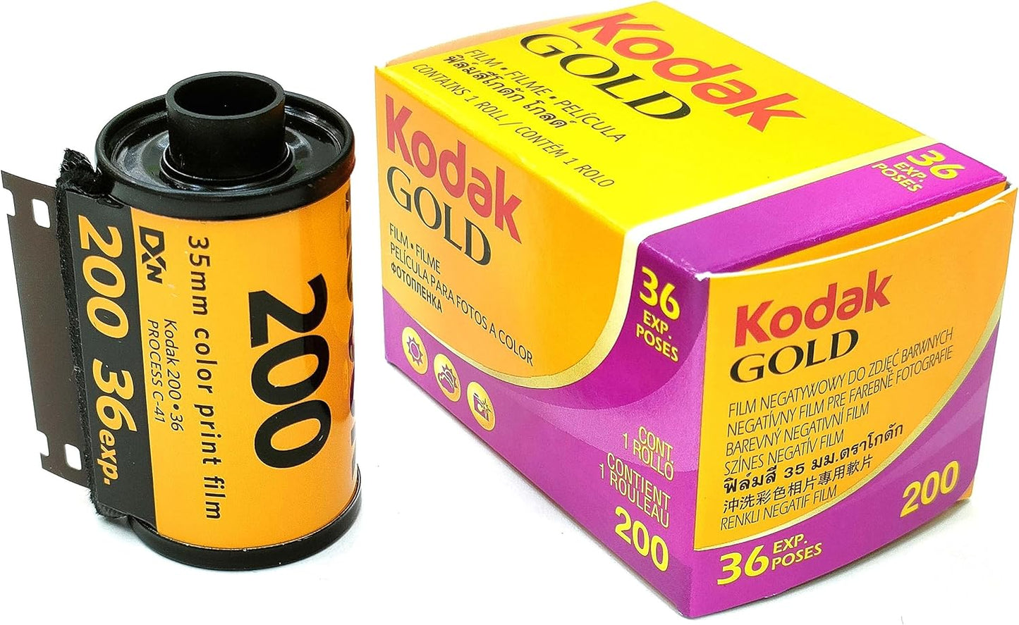 Kodak Color Negative Film, Kodak Gold, 200-135-36 Sheets