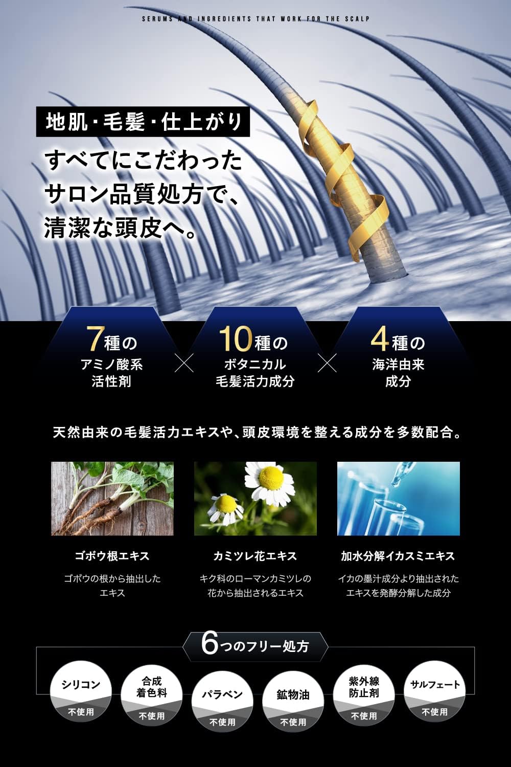 EVERSKIN Thick Foam Scalp Shampoo, Men's, Amino Acid Shampoo, Perfume Shampoo, Organic, Non-Silicone, Gift, Present, 10.1 fl oz (300 ml), Made in Japan