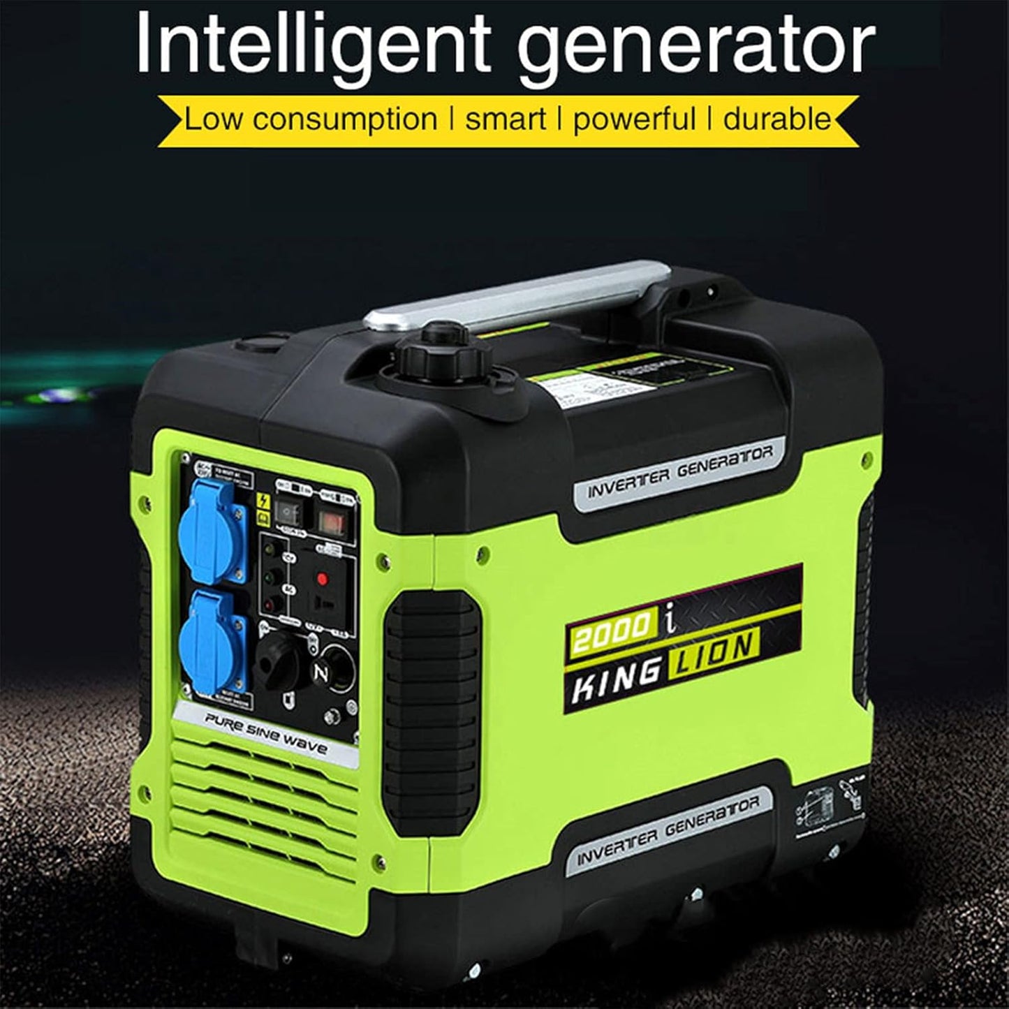 2000w Digital Variable Frequency Gasoline Generator Portable Low Noise Home Gasoline Generator/Emergency Power Supply