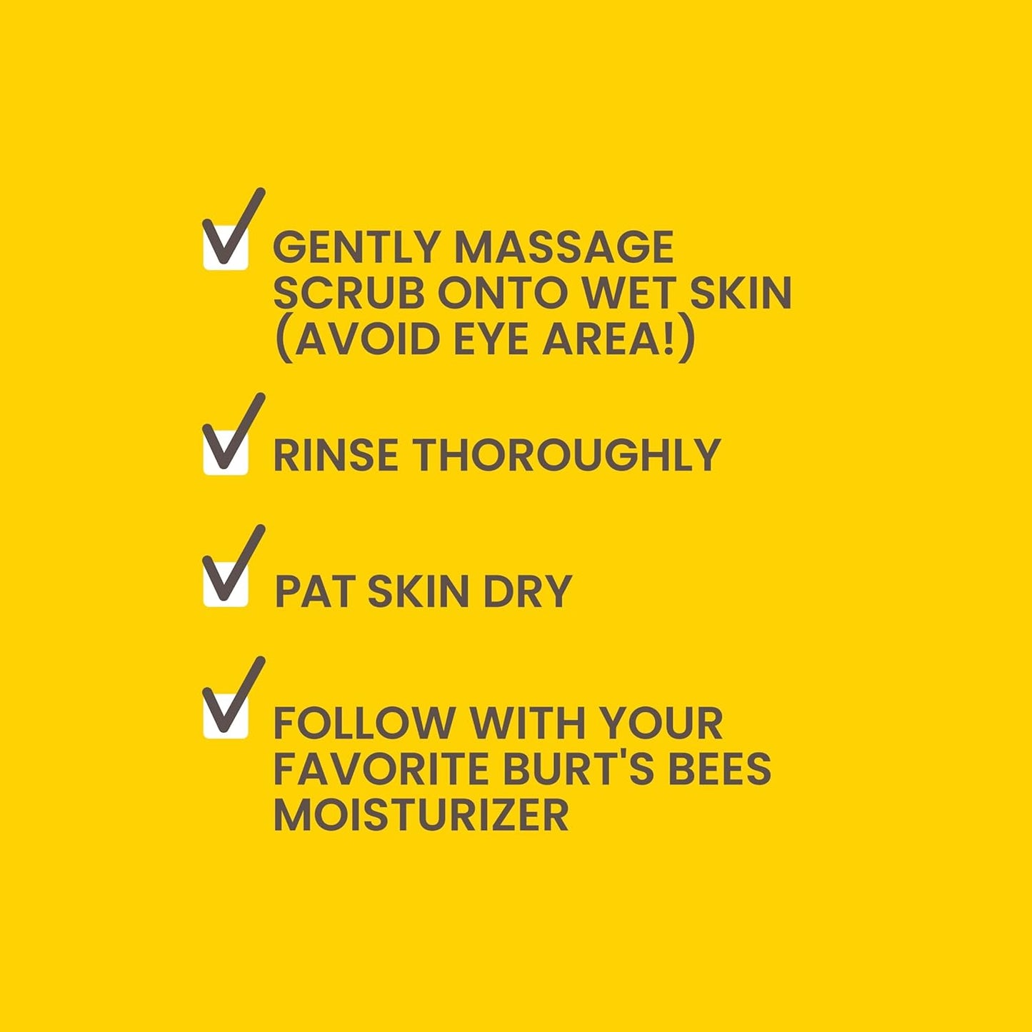 Burt 's Bees paquete de 3 frascos de 4 onzas de exfoliante de durazno y corteza de sauce para poros