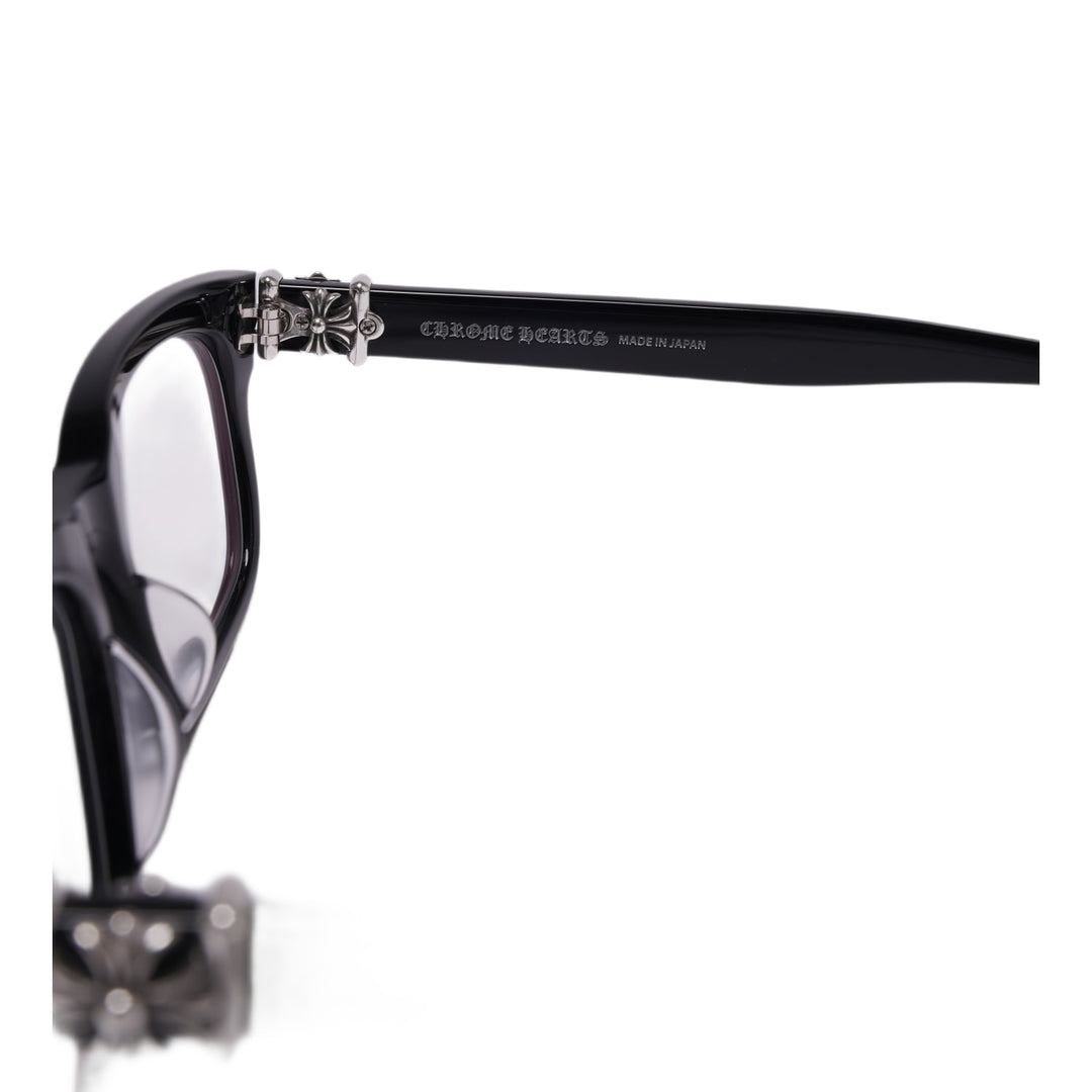 CHROME HEARTS BLACK 'VAGILANTE' GLASSES
