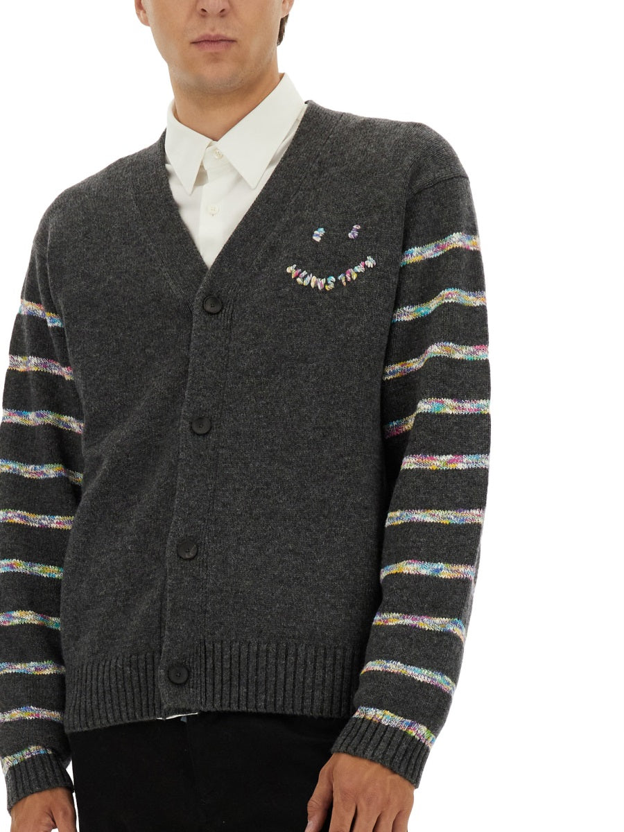 Paul PS By Paul Smith "Button Thru Ps Happy" Cardigan - Image 5