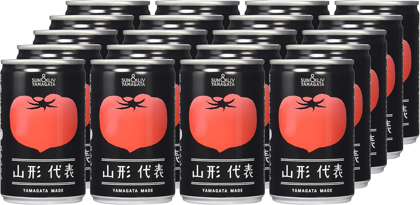 Sun & Live Yamagata Representative Tomato, 5.6 oz (160 g) x 20 Bottles
