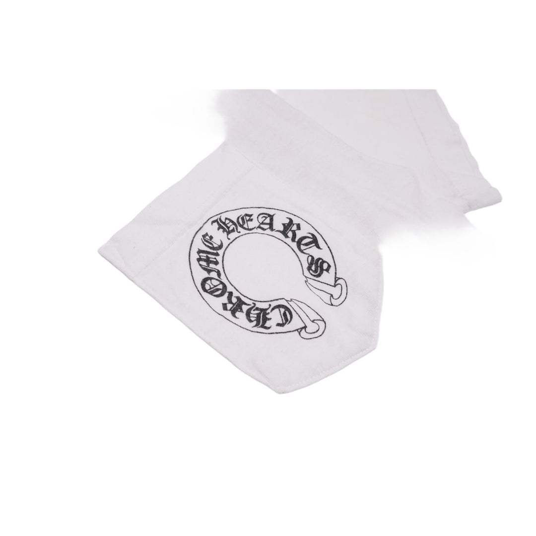 CHROME HEARTS 'WHITE' VINTAGE HORSESHOE/NECK LOGO TEE