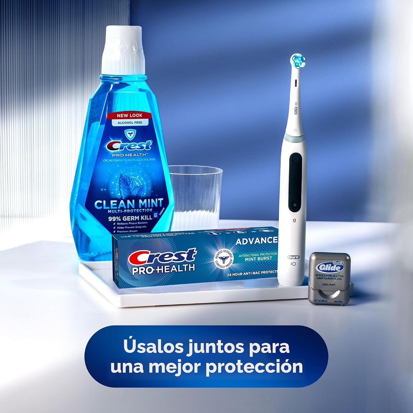 Crest Pro-Health Pasta dental con protección antibacteriana avanzada - Paquete de 4, tubos de 5 onzas