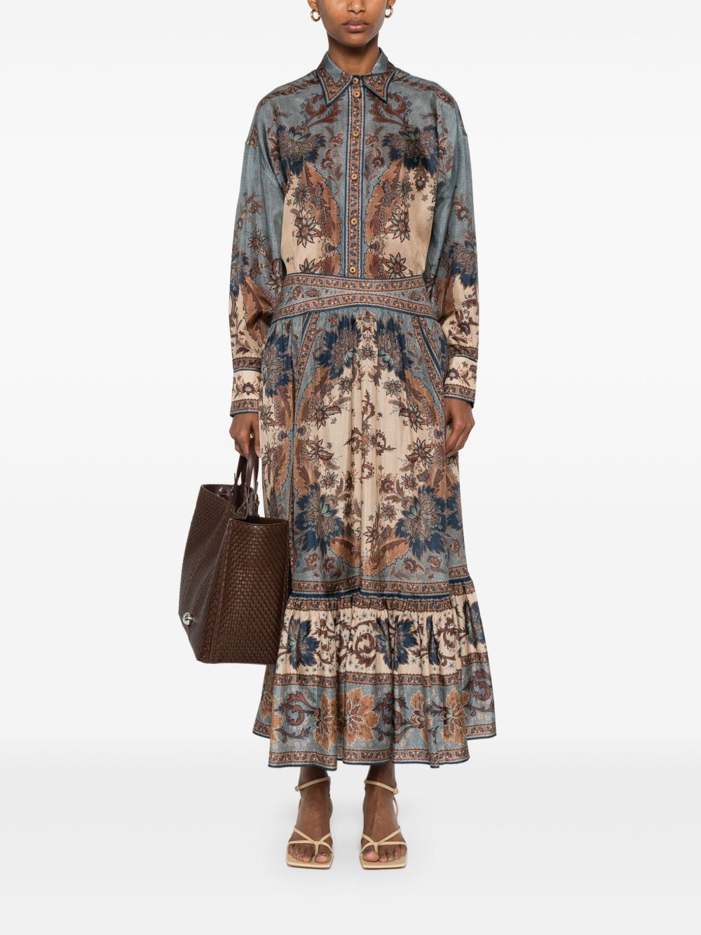 Zimmermann Zimmermann Ascensionプリントシルクスカート - Image 5