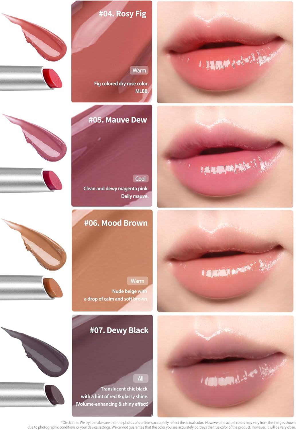 Heart Percent Dote On Mood Dewy Melting Lipstick Color Lip Balm (03. Like Caramel)