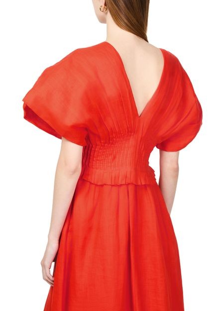 SEA NY Zora solid pleated midi dres - Image 5